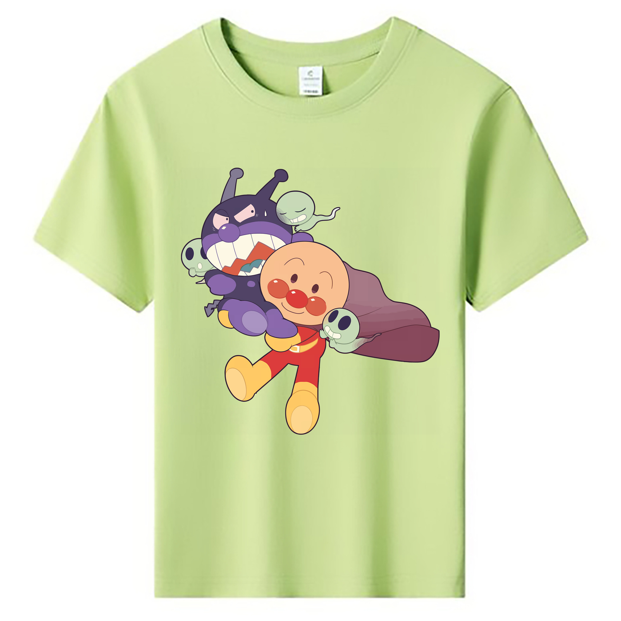 （画像用） アンパンマン Anpanman 綿100％キッズTシャツ（フロントプリント）
